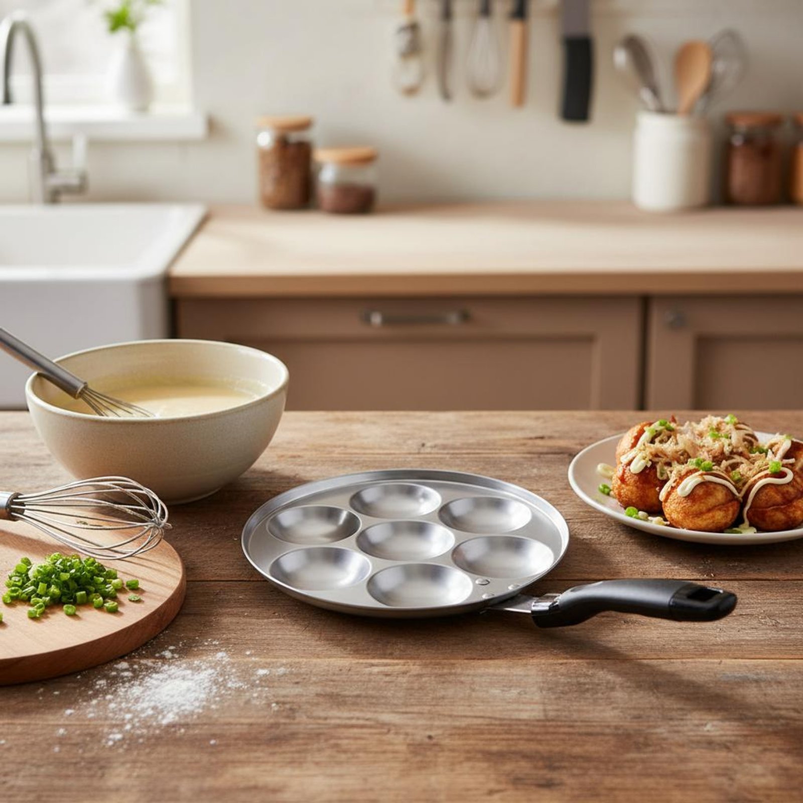 Takoyaki Pan Cast - Takoyaki Tavası Kolay Temizlenebilir Japon Takoyaki