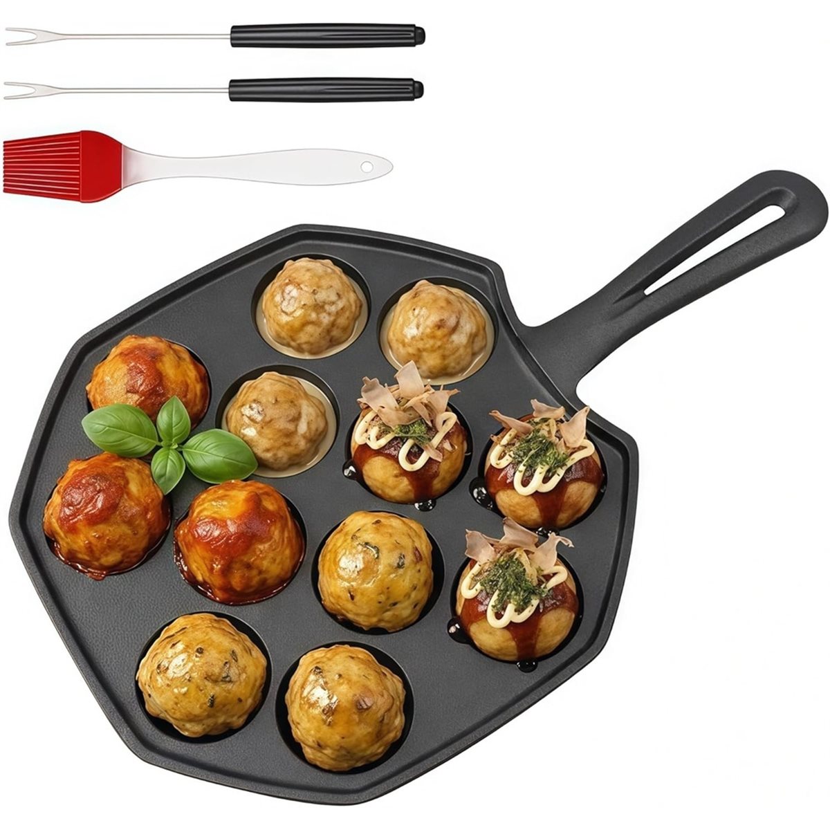 Dökme Demir Takoyaki Tavası 12 - Takoyaki Pan Cast incelemesi ve fiyatı