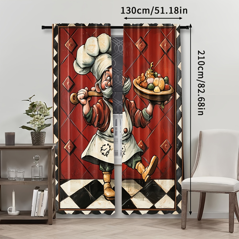 Yenilikçi Şef Karikatür Perdel - Home Cooking Cafe incelemesi ve fiyatı