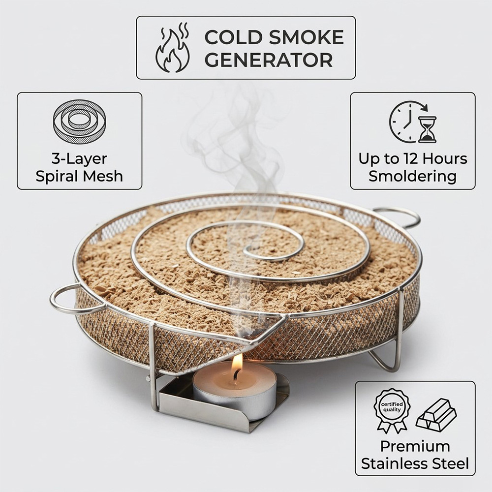 Yuvarlak Paslanmaz Çelik Füme  - Smoker Box Wood Chip incelemesi ve fiyatı