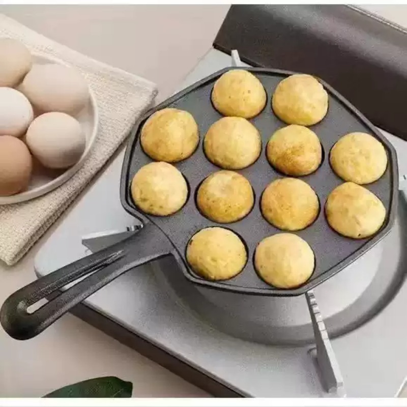 Dökme Demir Yapışmaz Yumurta T - Takoyaki Pan Cast incelemesi ve fiyatı