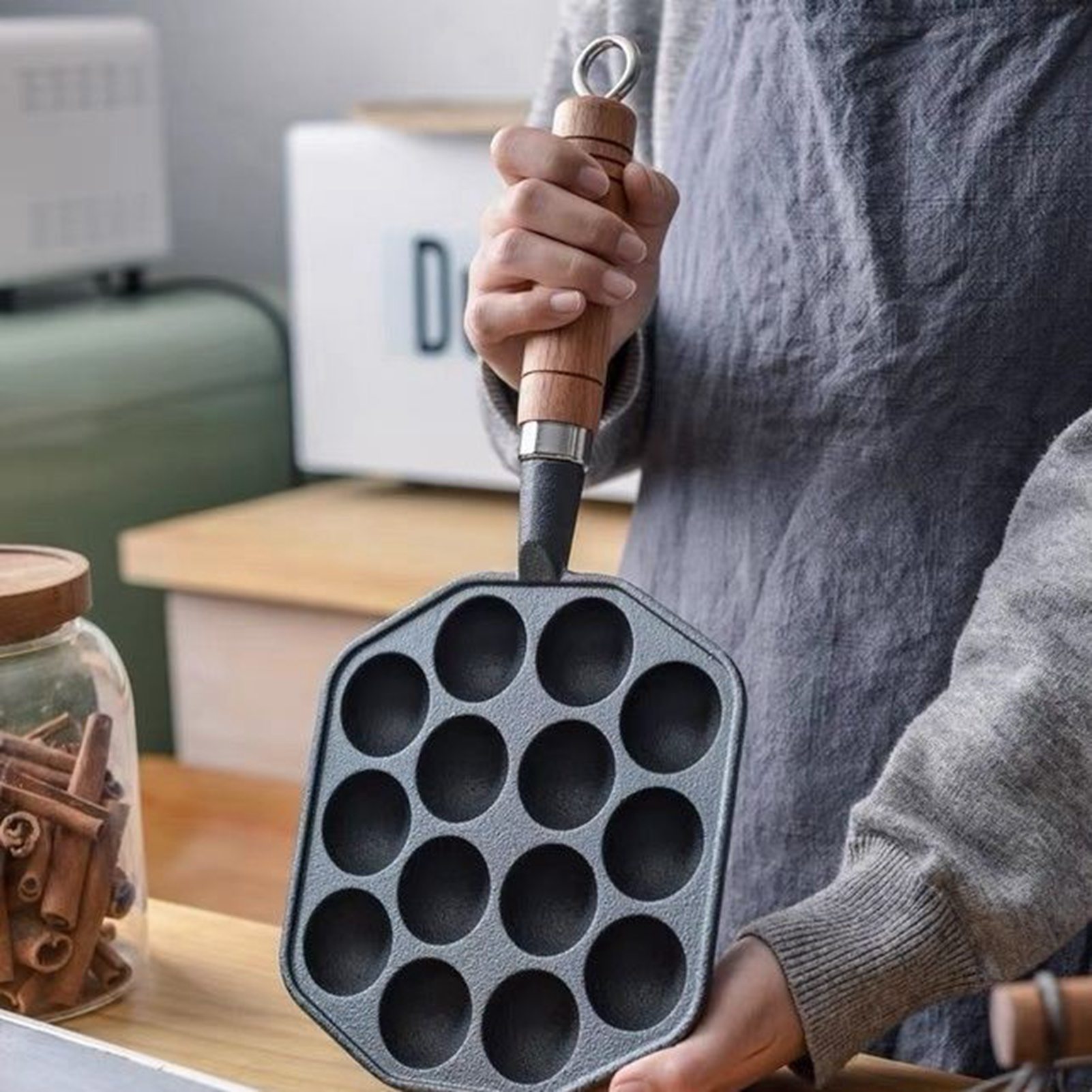 Takoyaki ızgara tavası Kolay T - Takoyaki Pan Cast incelemesi ve fiyatı