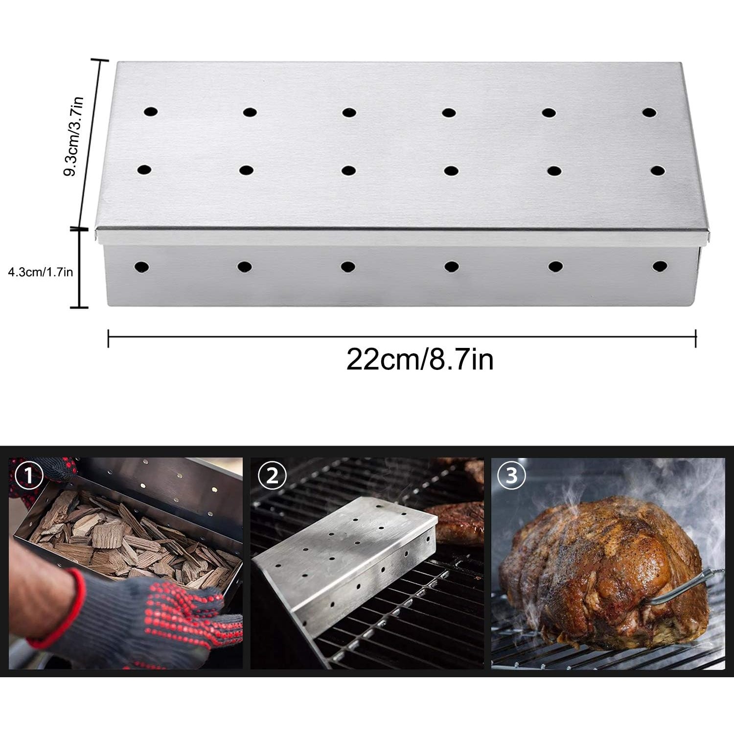 Paslanmaz Çelik Odun Talaşı Fü - Smoker Box Wood Chip incelemesi ve fiyatı