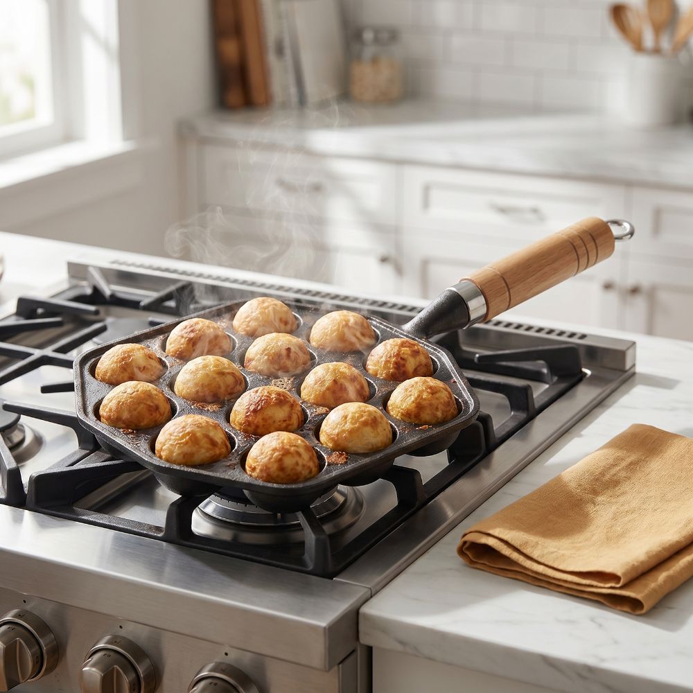 Dökme Demir Takoyaki Yapıcı Ya - Takoyaki Pan Cast incelemesi ve fiyatı